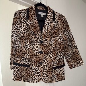 Diane Gilman Leopard Print Women's Jacket